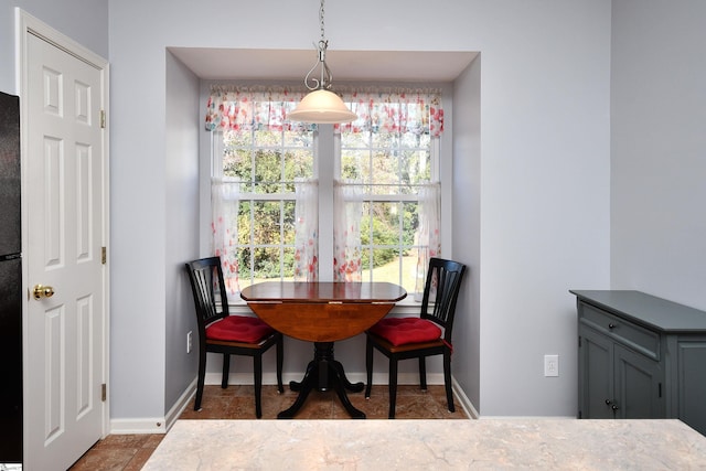 view of dining space