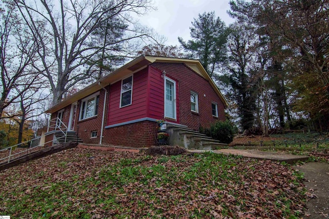 view of side of property