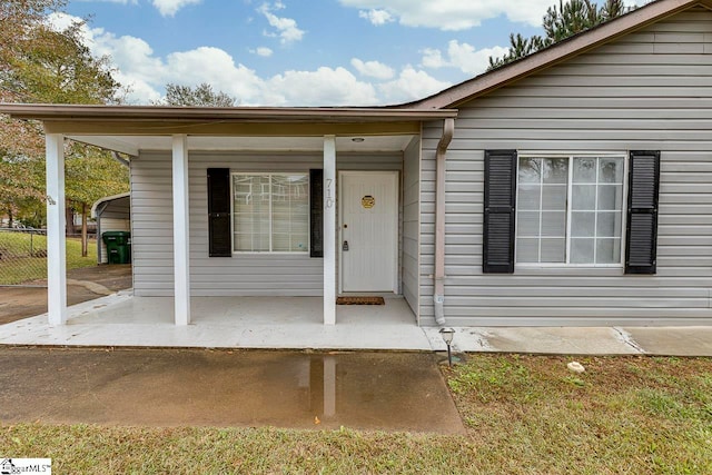 view of entrance to property