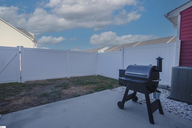 view of patio / terrace with cooling unit