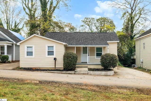 view of front of home with a porch