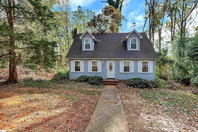 view of new england style home