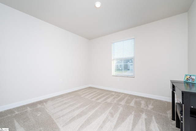 empty room with light carpet