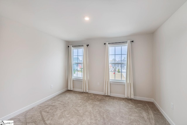 view of carpeted empty room