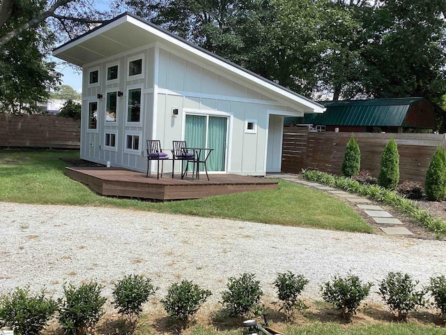 4A/B Vest St, Travelers Rest, SC 29690 - back of house with a deck and board and batten siding