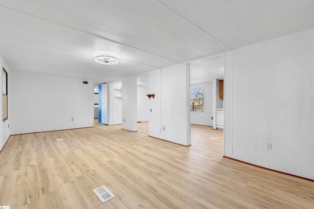 unfurnished room featuring light hardwood / wood-style flooring