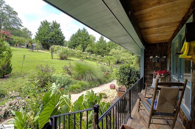 view of balcony