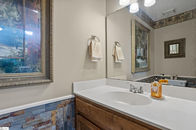 bathroom featuring vanity