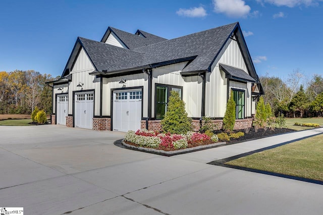 view of home's exterior featuring a garage