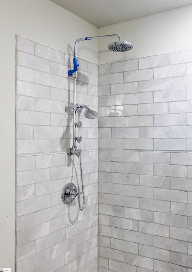 room details featuring tiled shower