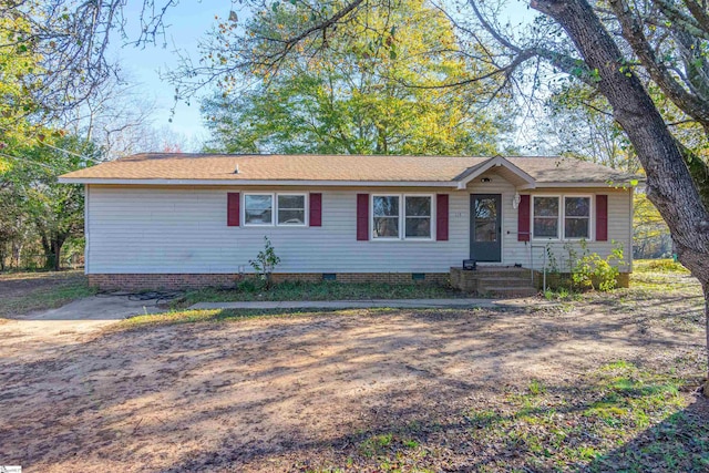 view of ranch-style house