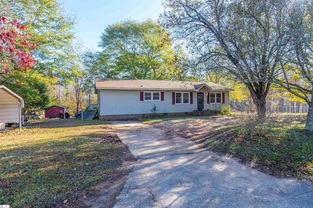 view of ranch-style home