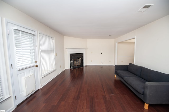164 Buckstone Ln, Spartanburg, SC 29307 - living room featuring wood finished floors and a fireplace with flush hearth