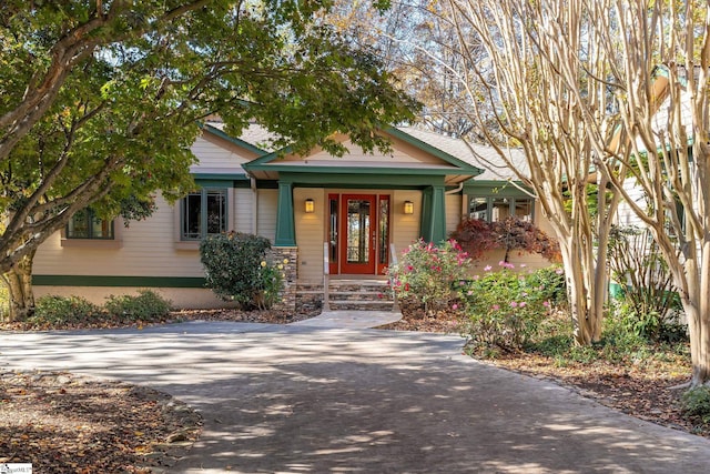 view of front of home