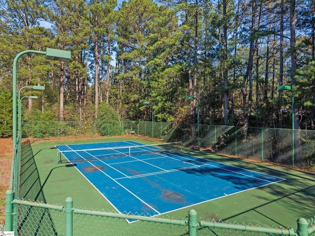 view of tennis court