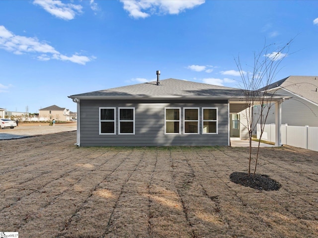 view of back of property