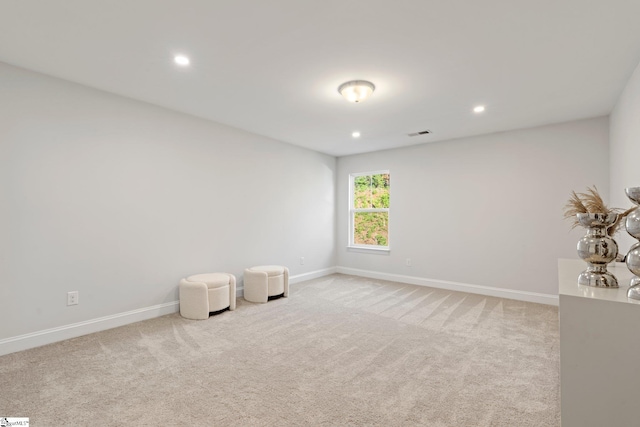 empty room with light carpet