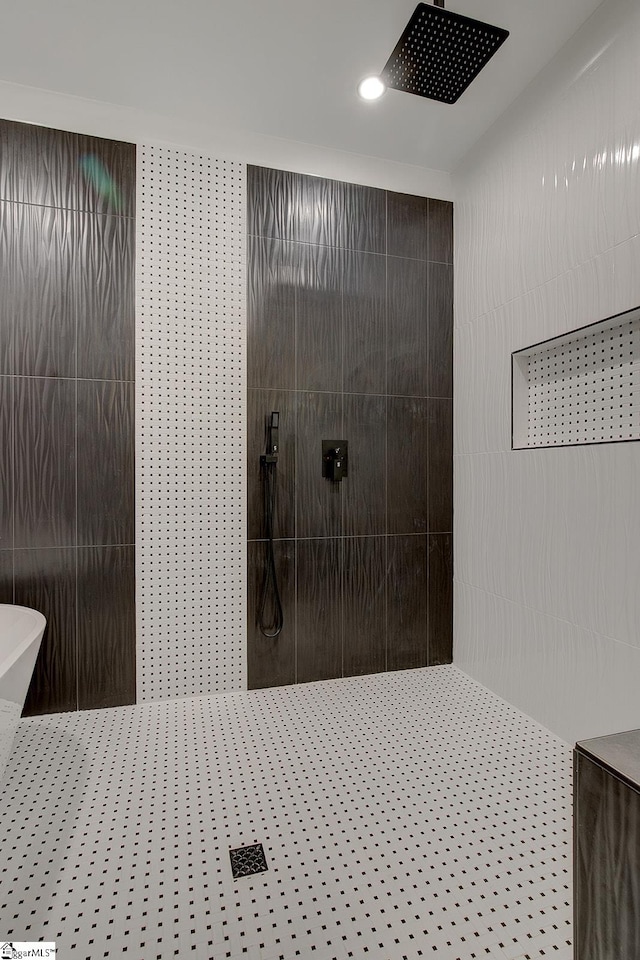 bathroom with walk in shower