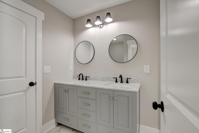 bathroom featuring vanity