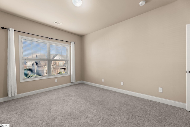 view of carpeted empty room