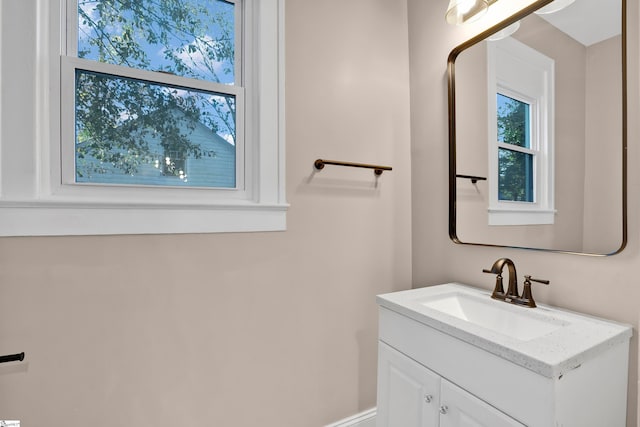 bathroom with vanity