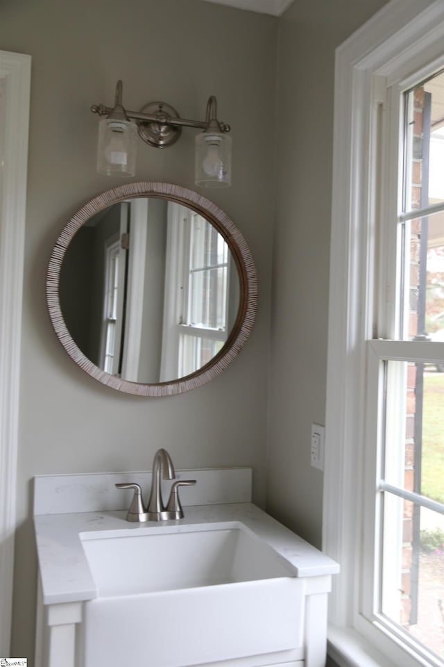 bathroom featuring vanity