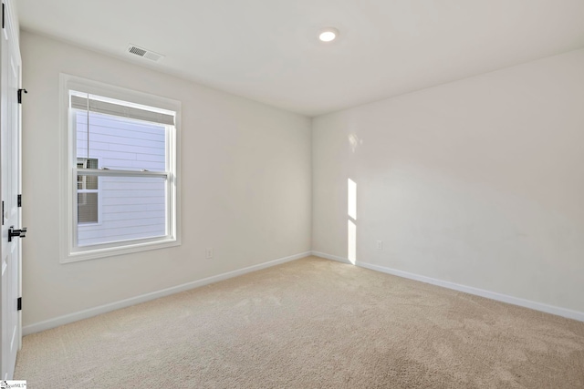 view of carpeted empty room