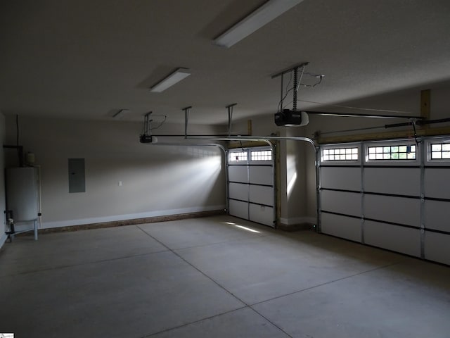130 Babb Rd, Campobello, SC 29322 - garage with electric panel, baseboards, and a garage door opener