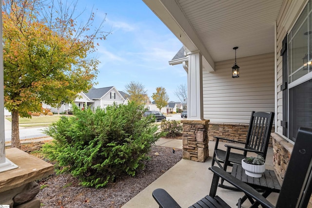 view of patio / terrace with a porch