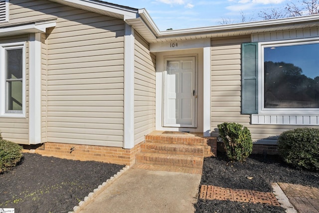 view of entrance to property