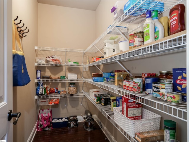 view of pantry