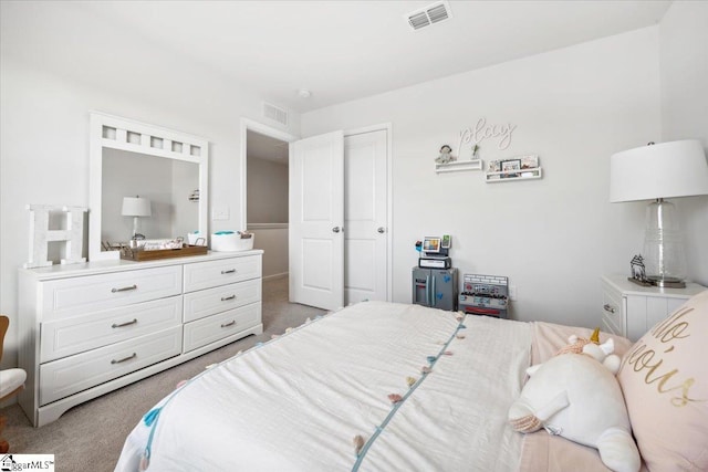 bedroom featuring carpet flooring