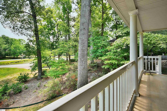 view of balcony