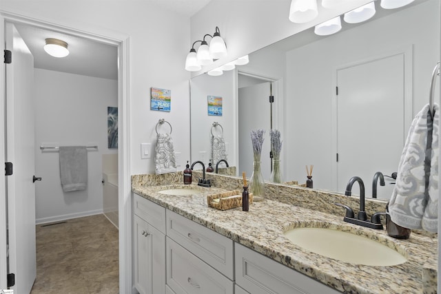 bathroom featuring vanity