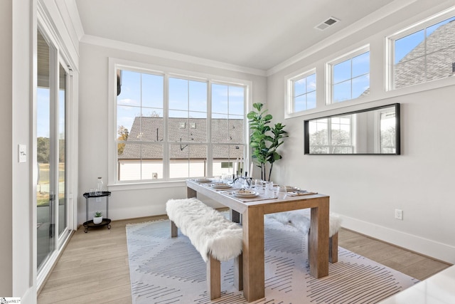 sunroom with plenty of natural light