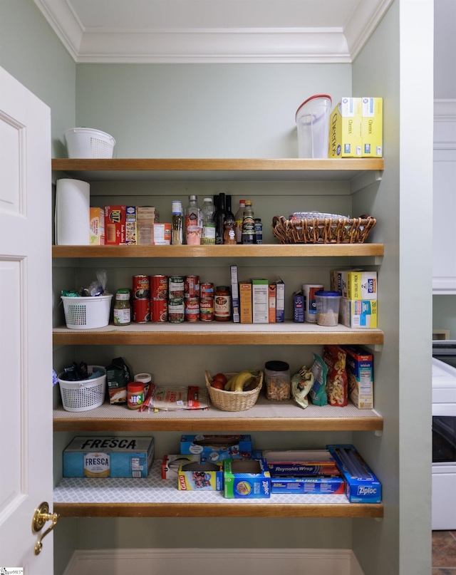 view of pantry