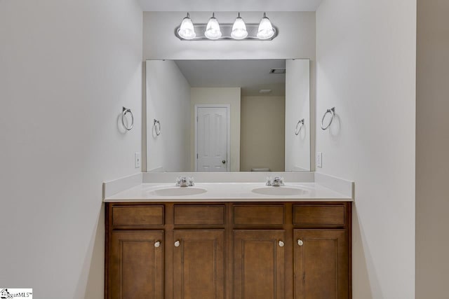 bathroom featuring vanity