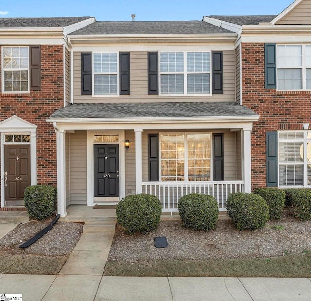 multi unit property with covered porch