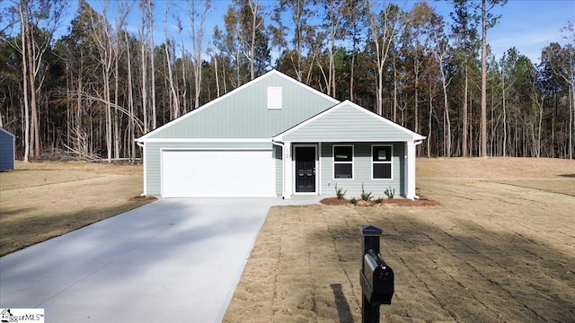 view of property with a garage