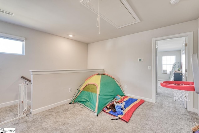 playroom featuring carpet