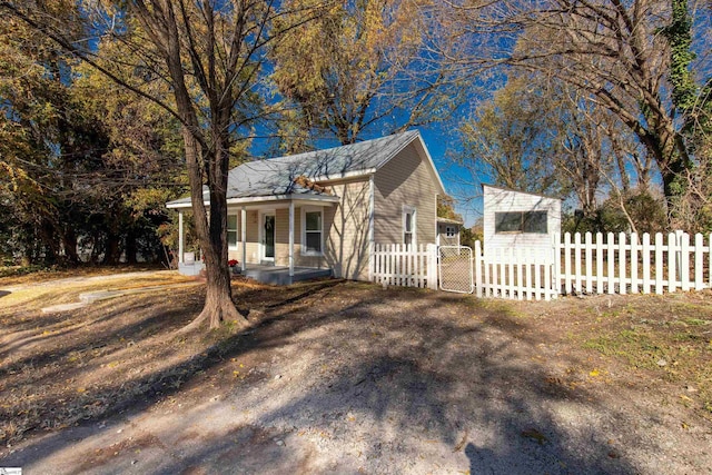 view of front of home with a porch