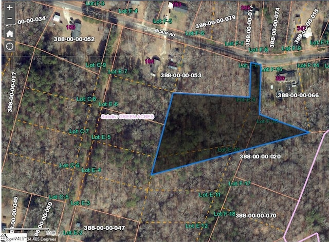 00B Blair Rd, Laurens SC, 29360 land for sale