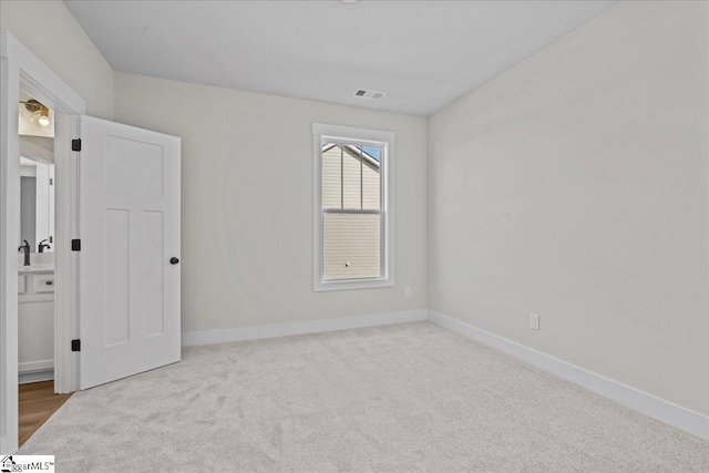 view of carpeted empty room