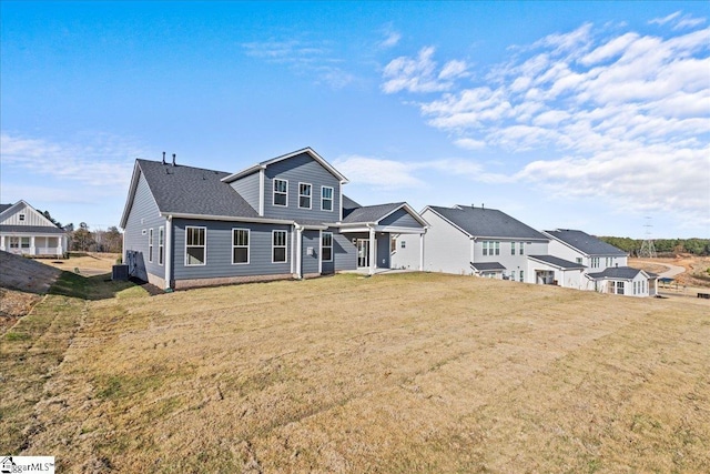 view of front of house with a front yard