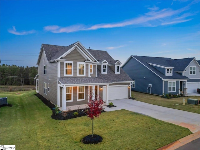 view of front of home with a front yard