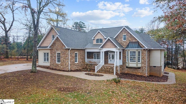 view of craftsman inspired home