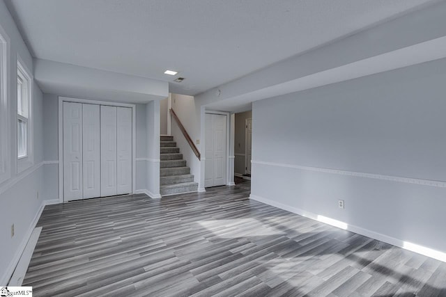 interior space with wood-type flooring