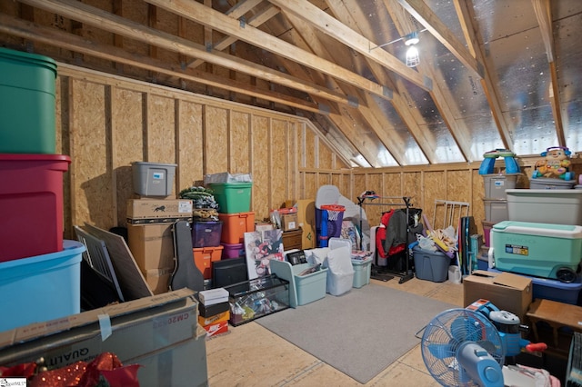 view of attic