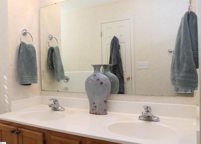 bathroom featuring vanity