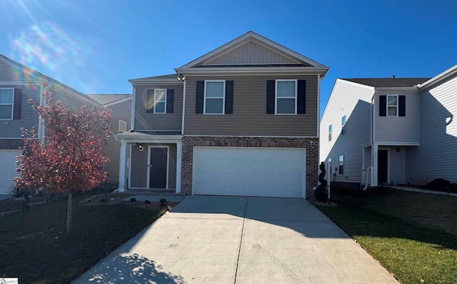 view of front property featuring a garage